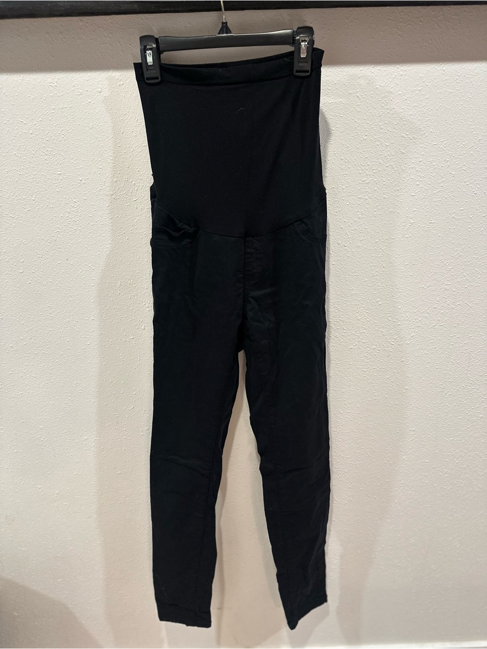 Black High-Waist Women’s Maternity Jeans Leggings